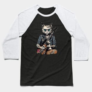 Rocker Cat Baseball T-Shirt